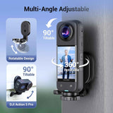 Strong Magnetic Mount Stand for Insta360 X5 X4 OSMO 360,Detachable Magnetic Camera Mount for Insta360 X5 X4 X3 GO Osmo 360 Pocket4 Action 5Pro Hero13 & More,Compact Magnet Steering Holder Bracket Base