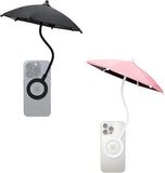 2PCS Car Phone Umbrella for Sun Dual Magnetic Cellphone Sunshade Shield