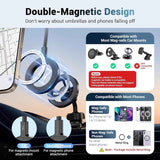 2PCS Car Phone Umbrella for Sun Dual Magnetic Cellphone Sunshade Shield
