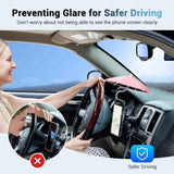 2PCS Car Phone Umbrella for Sun Dual Magnetic Cellphone Sunshade Shield