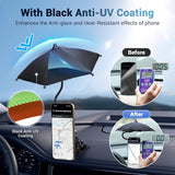 2PCS Car Phone Umbrella for Sun Dual Magnetic Cellphone Sunshade Shield