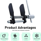 Car Brake Caliper Compression Tool, Heavy-duty Disc Brake Pad Disassembly Spreader, Piston Inner Pad Compressing Device, Portable Repair Tool for Most Cars Trucks SUVs (Black)