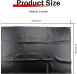 Motorcycle Seat Cover, Waterproof Sun Resistant Seat Protector, High-elasticity Anti-scratch PVC Leather Cover, DIY Modification Accessory for ATV Scooter Moped Mini Bike (Black)