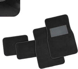 4 PCS Car Carpet Floor Mats, PVC Anti-slip Base Comfortable Carpet, Breathable Flame-retardant Floor Liner for All Weather, Interior Accessory for Cars SUVs Trucks (Black) In Australia - Darrahopens