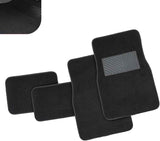 4 PCS Car Carpet Floor Mats, PVC Anti-slip Base Comfortable Carpet, Breathable Flame-retardant Floor Liner for All Weather, Interior Accessory for Cars SUVs Trucks (Black) In Australia - Darrahopens