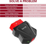 Car OBD2 Bluetooth Scanner, 25K80 Chip Fault Code Reader for Reset and Clear, Real-time Data Monitoring Tool with Freeze Frame, Universal Diagnostic Tool for IOS Android Windows (Black)