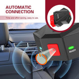Car OBD2 Bluetooth Scanner, 25K80 Chip Fault Code Reader for Reset and Clear, Real-time Data Monitoring Tool with Freeze Frame, Universal Diagnostic Tool for IOS Android Windows (Black)
