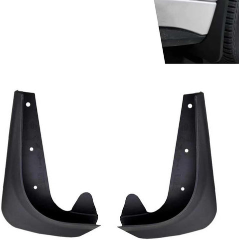 2 PCS Car Mud Flaps, Small Splash Protection Mudguard, Waterproof All-weather Mud Flap Kit for Left Right Front Wheel, Universal Protective Modification for Cars Sedans (Black)