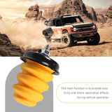 2 PCS Car Rear Axle Bumper, Rear Shock Absorber Bump Stop with Nut, Reduce Rattle Buffer Replacement OEM# 15712438, Compatible with Chevy Silverado 1500 2500 3500 Suburban GMC Sierra (Yellow)