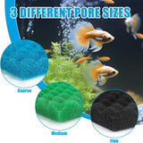 Aquarium Bio Sponge Foam Filter Media Pad Cut-to-fit for Fish Tank Sump Pond 17" x 11" x 1/2" to 1"