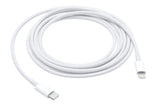 MFi Certified iPhone USB-C to Lightning Fast Charging Cable - 1M + 2M Combo Pack - Apple Compatible Charger Cord for iPhone 14/13/12/11 - White