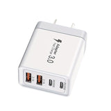 2 pack 40W GaN 4-Port Fast Charger - 2A2C PD USB C Wall Charger Block for iPhone Samsung - Quick Charge 3.0 Adapter - AU Plug White - SAA Certified