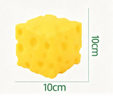 Squeeze Stress Relief Toy 3-Pack - Square Cheese Shape Slow Rebound Squishy Toy for Anxiety Relief - Soft PU Foam Decompression Toy - 10x10cm 125g (3-Pack) In Australia - Darrahopens