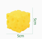 Squeeze Stress Relief Toy 3-Pack - Square Cheese Shape Slow Rebound Squishy Toy for Anxiety Relief - Soft PU Foam Decompression Toy - 5x5cm (3-Pack) In Australia - Darrahopens