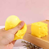 Squeeze Stress Relief Toy 3-Pack - Square Cheese Shape Slow Rebound Squishy Toy for Anxiety Relief - Soft PU Foam Decompression Toy - 5x5cm (3-Pack) In Australia - Darrahopens