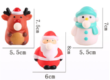 Squeeze Bubble Pop Stress Relief Toy 3-Pack - Cartoon Squishy Figure for Anxiety Relief - Christmas Reindeer Decompression Toy (3-Pack)
