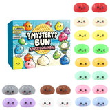 Fidget Squishy Stress Relief Toy - Mystery Dumpling Squishy Calendar Blind Box - Adult Decompression Squeeze Toy - GJ855 In Australia - Darrahopens