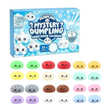 Fidget Squishy Stress Relief Toy - Mystery Dumpling Squishy Calendar Blind Box - Adult Decompression Squeeze Toy - GJ858 In Australia - Darrahopens