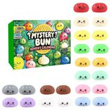 Fidget Squishy Stress Relief Toy - Mystery Dumpling Squishy Calendar Blind Box - Adult Decompression Squeeze Toy - GJ860 In Australia - Darrahopens