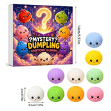Fidget Squishy Stress Relief Toy 9-Grid Blind Box - Mystery Dumpling Squishy Calendar - Adult Decompression Squeeze Toy - GJ862-003 In Australia - Darrahopens