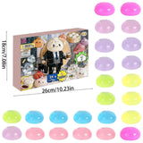 Adult Squishy Stress Relief Toy 24-Day Countdown Surprise Set - Mystery Dumpling Squeeze Calendar Gift Box - Decompression Toy - GJ876-015 In Australia - Darrahopens