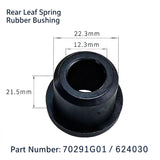 Leaf Spring Bushing Kit Compatible with Club Car DS 1981-up & EZGO TXT Medalist 1994-up - 6 Leaf Springs + 12 Bushings Suspension Replacement Set