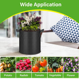 HealSmart 6-Pack 2 Gallon Nonwoven Grow Bags - Aeration Fabric Pots with Handles for Garden Fruits Vegetables Flowers - Black In Australia - Darrahopens