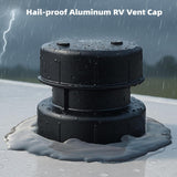 RV Plumbing Vent Cap - Aluminum Trailer Roof Pipe Vent Cover - Weatherproof Durable Replacement for RV Camper Motorhome - White 1-Pack