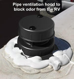 RV Plumbing Vent Cap - Aluminum Trailer Roof Pipe Vent Cover - Weatherproof Durable Replacement for RV Camper Motorhome - White 1-Pack