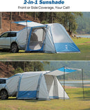 Inflatable SUV Tent with Pump 2.0, 30% More Space, Easy Set-up Car Tent for 6 Person Family Camping, Dual-Use for SUV or Ground Camping with 2 Awnings, Double Door, Fit for SUV Car Van