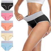 Plus Size Sport Yoga Panties 5-Pack Mixed Colors - Seamless Breathable Cotton High Waist Brief for Women - Workout Athletic Underwear for Daily Comfort - Size M In Australia - Darrahopens