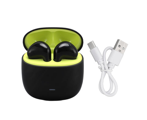 Language Translator Earbuds Wireless Bluetooth 5.3 Noise Reduction Support 84 Languages Waterproof Voice Black