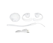 Language Translator Earhooks Bluetooth 5.3 Support 144 Languages Online Translation Wireless Earbuds Device for Music and Calling White