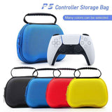 Gaming Controller Travel Carrying Case Compatible with Playstation 5 Wireless Controllers. Protective Storage Holder Bag Cover for PS5 Console (Box Only)-Red