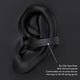 Open Ear Bluetooth Earbuds HiFi Noise Cancelling Waterproof Clip On Wireless Earphone for Cycling Driving Sports