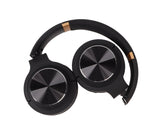 Foldable Bluetooth Headset Multifunction Noise Canceling HiFi Stereo Wireless Bluetooth Headphones Black