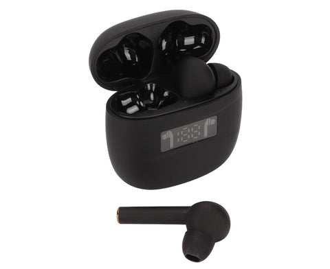 Language Translator Earbuds Support 144 Languages Online Translation Wireless Translator Device with Digital Display Black