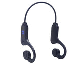 Bone Conduction Headphones Bluetooth 5.3 LED Digital Display IPX5 Waterproof Wireless Earphones for Sports Blue