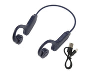 Bone Conduction Headphones Bluetooth 5.3 LED Digital Display IPX5 Waterproof Wireless Earphones for Sports Blue