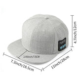 Black Wireless Bluetooth Hat - Sports Cap with Dual Speakers, Bluetooth 5.4,Outdoor Music Hat for Running,Jogging,and Sports