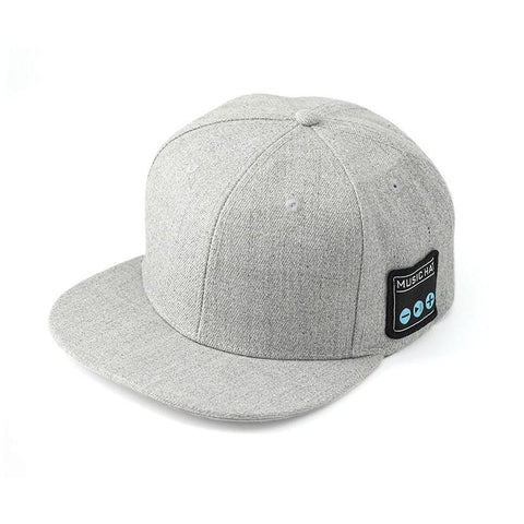 Light Gray Wireless Bluetooth Hat - Sports Cap with Dual Speakers, Bluetooth 5.4,Outdoor Music Hat for Running,Jogging,and Sports