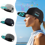 Dark Gray Wireless Bluetooth Hat - Sports Cap with Dual Speakers, Bluetooth 5.4,Outdoor Music Hat for Running,Jogging,and Sports