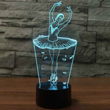 3D Optical Illusion Lamp LED Night Light Optical Illusions Night Lamp 7 Colors Touch Bedside Lamp