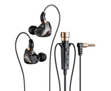 Wired Earphone Noise Reduction 3.5mm for Gaming/Karaoke-Black
