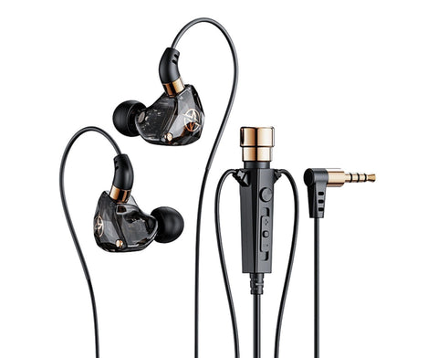 Wired Earphone Noise Reduction 3.5mm for Gaming/Karaoke-Black