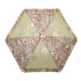 Mesh Food Cover Foldable Pop Up Food Cover Net Floral Print Food Tent for Home Outdoor Picnic Purple