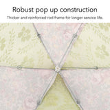 Mesh Food Cover Foldable Pop Up Food Cover Net Floral Print Food Tent for Home Outdoor Picnic Purple