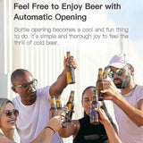Bottle Opener, Stainless Steel Push Down Automatic Beer Bottle Opener,beer Gifts kitchen Gadgets For Adult