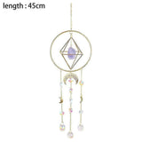 Crystal Prism - Handmade Gold Plated Suncatcher Chandelier Hanging Crystal Tracery