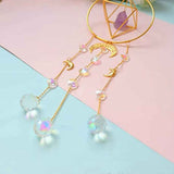 Crystal Prism - Handmade Gold Plated Suncatcher Chandelier Hanging Crystal Tracery